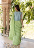 Whispering ivy green sari
