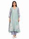 Multicolor applique tunic dress