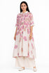 Beige floral printed dress