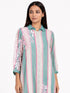 Multicolor embroidered shirt tunic