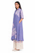 Lavender shirt collar tunic dress