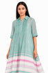 Aqua green tunic dress