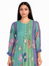 Multicolor floral printed sequins tunic dress