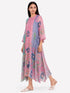 Multicolor printed dress