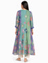 Multicolor floral printed sequins tunic dress