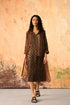 Adriana cognac shirt dress