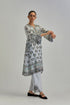 Adwaita blue abha style kurta set