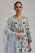 Adwaita blue abha style kurta set
