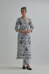 Adwaita blue fully embroidered straight kurta set