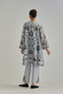 Adwaita blue short front open A-line jacket set