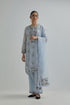 Adwaita blue short kurta set