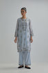 Adwaita blue short kurta set