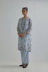 Adwaita blue short kurta set