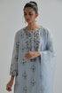 Adwaita blue short kurta set