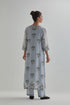 Adwaita blue straight kurta set