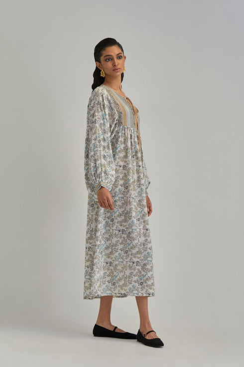 Adwaita off-white dress