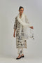 Adwaita off-white fully embroidered straight kurta set