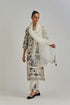 Adwaita off-white fully embroidered straight kurta set