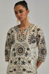 Adwaita off-white fully embroidered straight kurta set