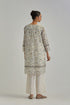 Adwaita off-white hand block printed short kurta set