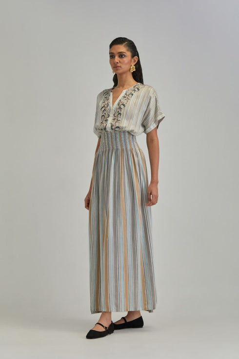Adwaita off-white long dress