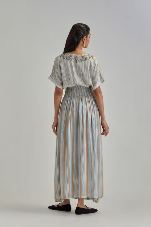 Adwaita off-white long dress