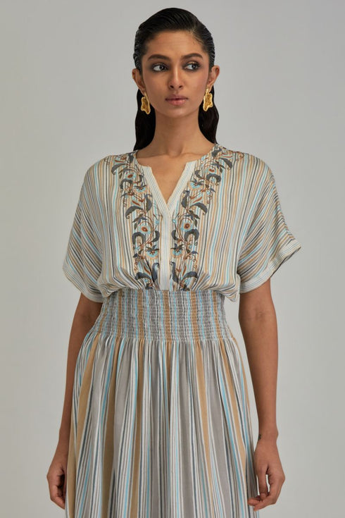 Adwaita off-white long dress