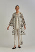 Adwaita off-white short front open A-line jacket set