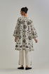 Adwaita off-white short front open A-line jacket set