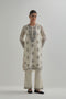 Adwaita off-white short kurta set