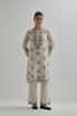 Adwaita off-white short kurta set