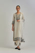 Adwaita off-white slim fit straight kurta set
