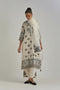 Adwaita off-white straight fully embroidered kurta set