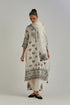 Adwaita off-white straight fully embroidered kurta set