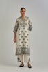 Adwaita off-white straight fully embroidered kurta set