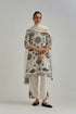 Adwaita off white short A-line kurta set