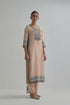 Adwaita pink slim fit straight kurta set