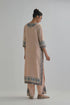Adwaita pink slim fit straight kurta set