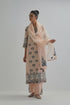 Adwaita pink straight fully embroidered kurta set