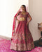 Aeindri red lehenga set
