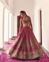 Aeindri red lehenga set