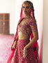 Aeindri red lehenga set