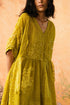 Afloat leaf green dress
