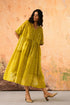 Afloat leaf green dress