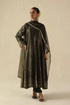 Afsana olive green kalidar set