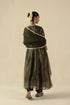 Afsana olive green kalidar set