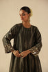 Afsana olive green kalidar set