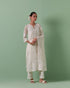 Aheli off white patchwork kurta set