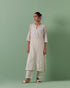 Aheli off white patchwork kurta set