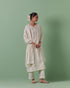 Aheli off white side panel straight kurta set
